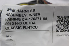 WIRE HARNESS ASSEMBLY, INNER FAIRING CAP 70271-98 2010 H-D ULTRA CLASSIC FLHTCU