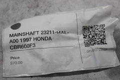 MAINSHAFT 23211-MAL-A00 1997 HONDA CBR600F3