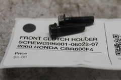 FRONT CLUTCH HOLDER SCREW (2) 96001-06022-07  2000 HONDA CBR600F4