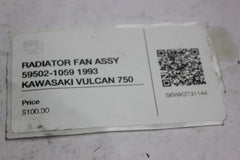 RADIATOR FAN ASSY 59502-1059 1993 KAWASAKI VULCAN 750