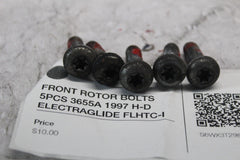 FRONT ROTOR BOLTS 5PCS 3655A 1997 H-D ELECTRAGLIDE FLHTC-I