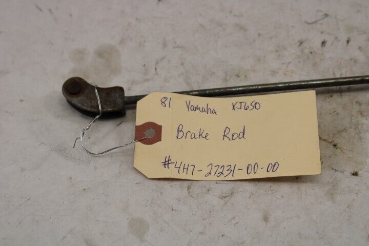 OEM Yamaha Motorcycle 1981 XJ650 Brake Rod #4H7-27231-00-00