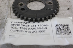 CAMSHAFT SPROCKET 34T 12046-1082 1986 KAWASAKI CONCOURS ZG1000