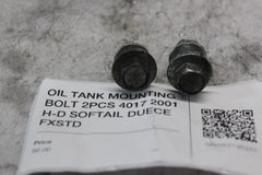 OIL TANK MOUNTING BOLT 2PCS 4017 2001 H-D SOFTAIL DUECE FXSTD