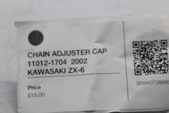 CHAIN ADJUSTER CAP 11012-1704  2002 KAWASAKI ZX-6