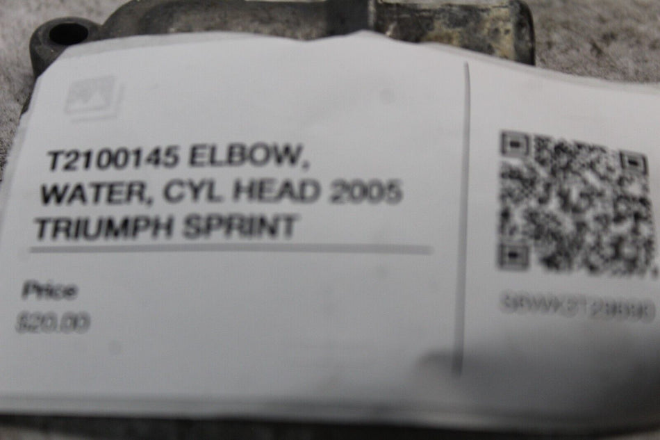 T2100145 ELBOW, WATER, CYL HEAD 2005 TRIUMPH SPRINT