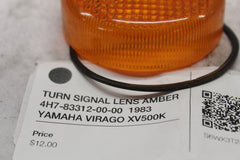 TURN SIGNAL LENS AMBER 4H7-83312-00-00  1983 YAMAHA VIRAGO XV500K