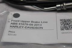 Front Upper Brake Line ABS 41679-09 2013 HARLEY-DAVIDSON