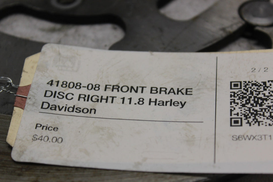 41808-08 FRONT BRAKE DISC RIGHT 11.8 Harley Davidson