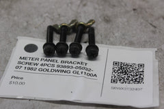 METER PANEL BRACKET SCREW 4PCS 93893-05032-07 1982 GOLDWING GL1100A