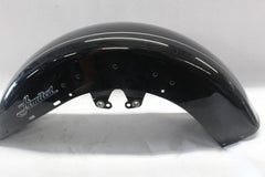 58900078BJM FENDER FRONT (VIVID BLACK W/ SILVER STRIPE) HARLEY DAVIDSON