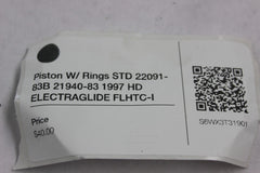 Piston W/ Rings STD 22091-83B 21940-83 1997 HD ELECTRAGLIDE FLHTC-I