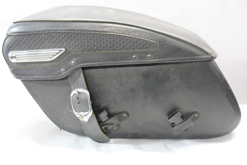 91139-09 LEATHER SADDLEBAG BASKET WEAVE LEFT HARLEY DAVIDSON