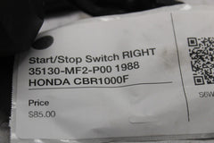 Start/Stop Switch RIGHT 35130-MF2-P00 1988 HONDA CBR1000F