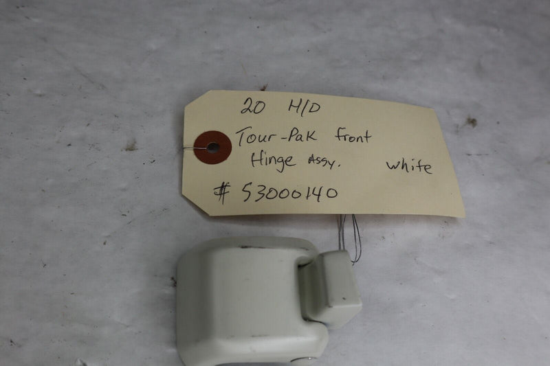 OEM Harley Davidson White Tour Pak Hinge FRONT 53000140
