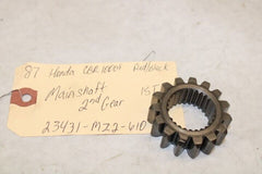 Mainshaft 2nd Gear 15T 23431-MZ2-610 1987 Honda CBR1000F Hurricane