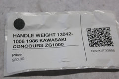 HANDLE WEIGHT 13042-1006 1986 KAWASAKI CONCOURS ZG1000