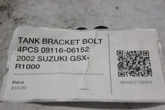 TANK BRACKET BOLT 4PCS 09116-06152 2002 SUZUKI GSX-R1000
