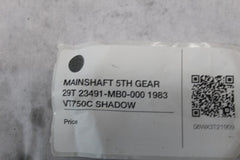 MAINSHAFT 5TH GEAR 29T 23491-MB0-000 1983 VT750C SHADOW