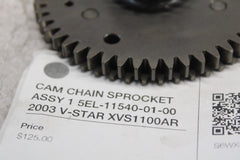 CAM CHAIN SPROCKET ASSY 1 5EL-11540-01-00 2001 XVS1100A VSTAR CLASSIC