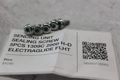 SENDING UNIT SEALING SCREW 5PCS 1309C 2000 H-D ELECTRAGLIDE FLHT