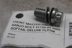 FRONT MASTER CYLINDER BANJO BOLT 41739-84 2005 SOFTAIL DELUXE FLSTNI