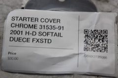 STARTER COVER CHROME 31535-91 2001 H-D SOFTAIL DUECE FXSTD