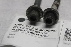 FRONT CALIPER MOUNTING BOLT (2) 855B 1997 H-D ELECTRAGLIDE FLHTC-I