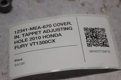 12341-MEA-670 COVER, IN. TAPPET ADJUSTING HOLE 2010 HONDA FURY VT1300CX