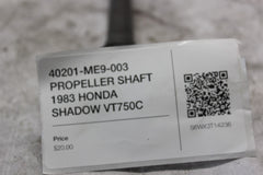 40201-ME9-003 PROPELLER SHAFT 1983 HONDA SHADOW VT750C