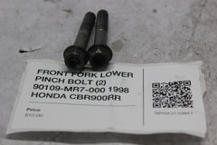FRONT FORK LOWER PINCH BOLT (2) 90109-MR7-000 1998 HONDA CBR900RR