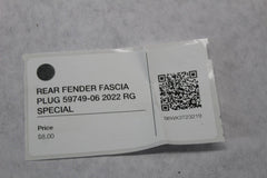 REAR FENDER FASCIA PLUG 59749-06 2022 RG SPECIAL