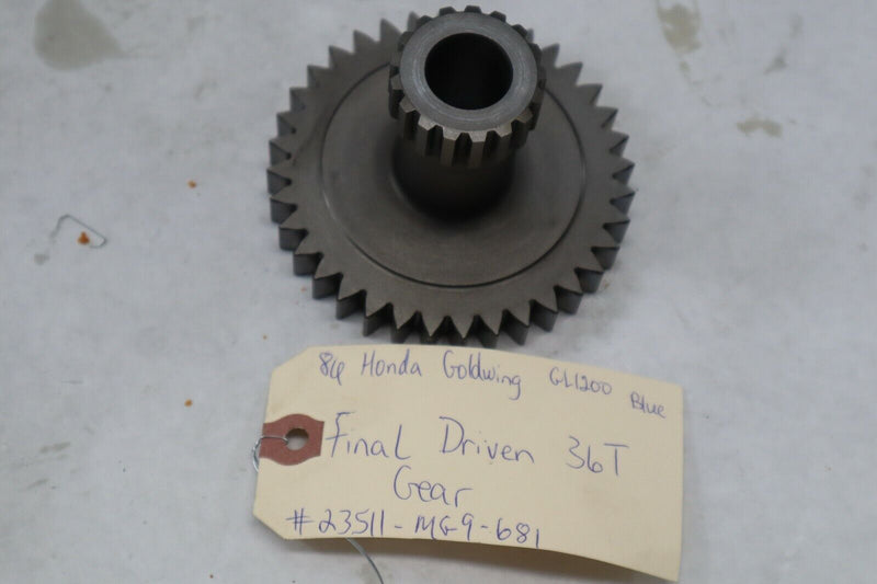 OEM Honda Motorcycle Final Driven Gear 36T  1986 Goldwing GL1200A 23511-MG9-681