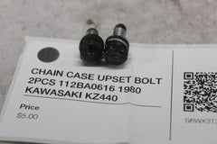 CHAIN CASE UPSET BOLT 2PCS 112BA0616 1980 KAWASAKI KZ440