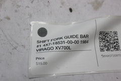 SHIFT FORK GUIDE BAR #1 4X7-18531-00-00 1984 VIRAGO XV700L