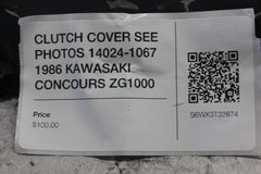 CLUTCH COVER SEE PHOTOS 14024-1067 1986 KAWASAKI CONCOURS ZG1000