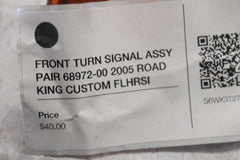 FRONT TURN SIGNAL ASSY PAIR 68972-00 2005 ROAD KING CUSTOM FLHRSI