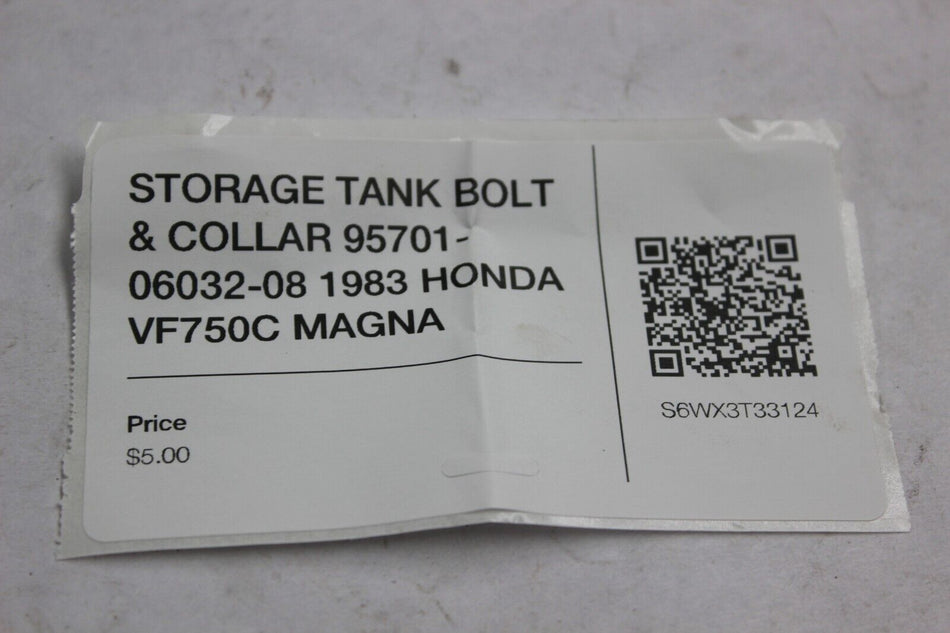 STORAGE TANK BOLT & COLLAR 95701-06032-08 1983 HONDA VF750C MAGNA