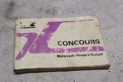 Owners Manual 1986 Kawasaki Concours ZG1000