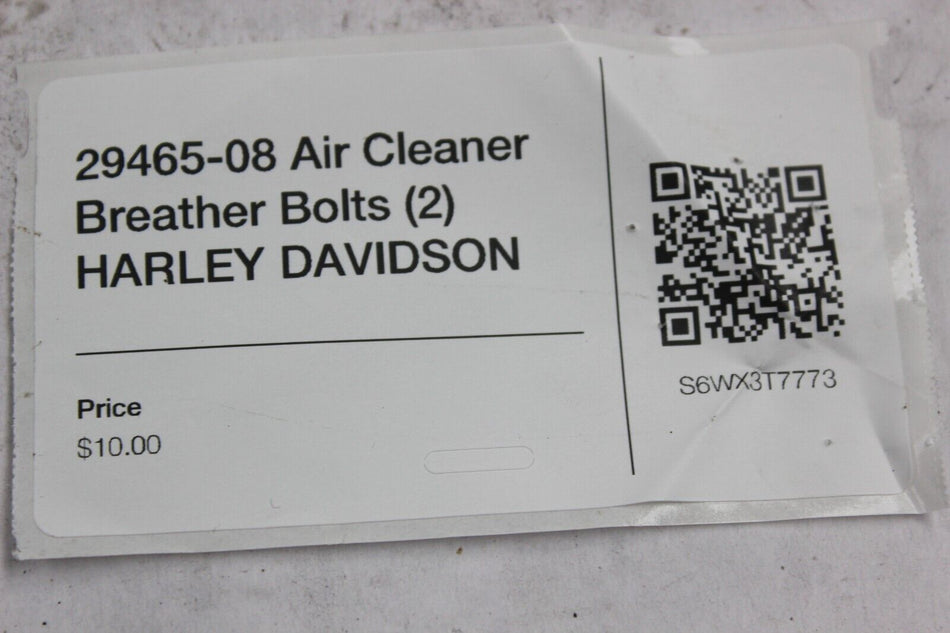 29465-08 Air Cleaner Breather Bolts (2) HARLEY DAVIDSON