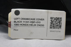 LEFT CRANKCASE COVER BLACK 11341-KM1-010 1993 HONDA HELIX CN250