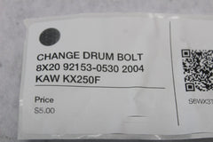 CHANGE DRUM BOLT 8X20 92153-0530 2004 KAW KX250F