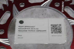 REAR SPROCKET 43T (VORTEX 251A-43 RED) 2006 HONDA CBR600RR