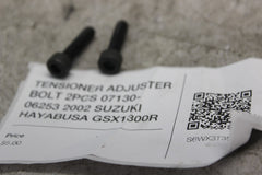 TENSIONER ADJUSTER BOLT 2PCS 07130-06253 2002 SUZUKI HAYABUSA GSX1300R