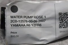 WATER PUMP HOSE 1 2C0-12576-00-00 2007 YAMAHA R6 YZFR6