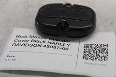 Rear Master Cylinder Cover Black HARLEY DAVIDSON 42937-08