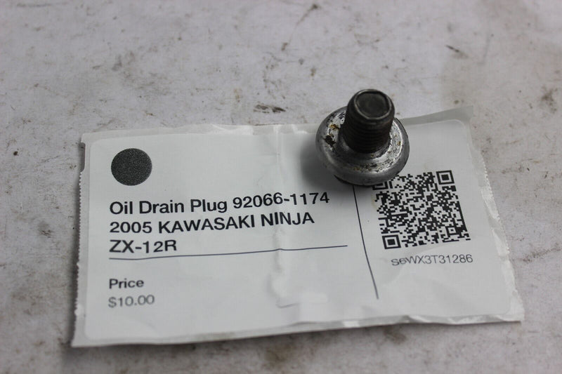 Oil Drain Plug 92066-1174 2005 KAWASAKI NINJA ZX-12R