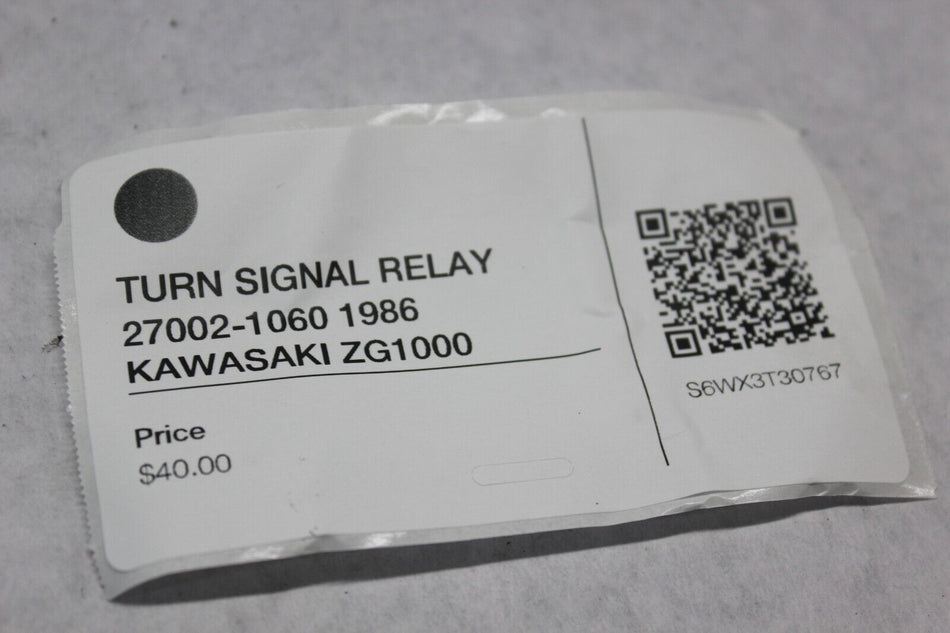 TURN SIGNAL RELAY 27002-1060 1986 KAWASAKI ZG1000