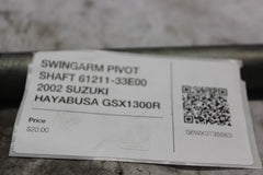 SWINGARM PIVOT SHAFT 61211-33E00 2002 SUZUKI HAYABUSA GSX1300R