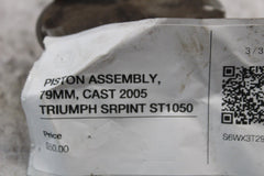 PISTON ASSEMBLY, 79MM, CAST 2005 TRIUMPH SRPINT ST1050